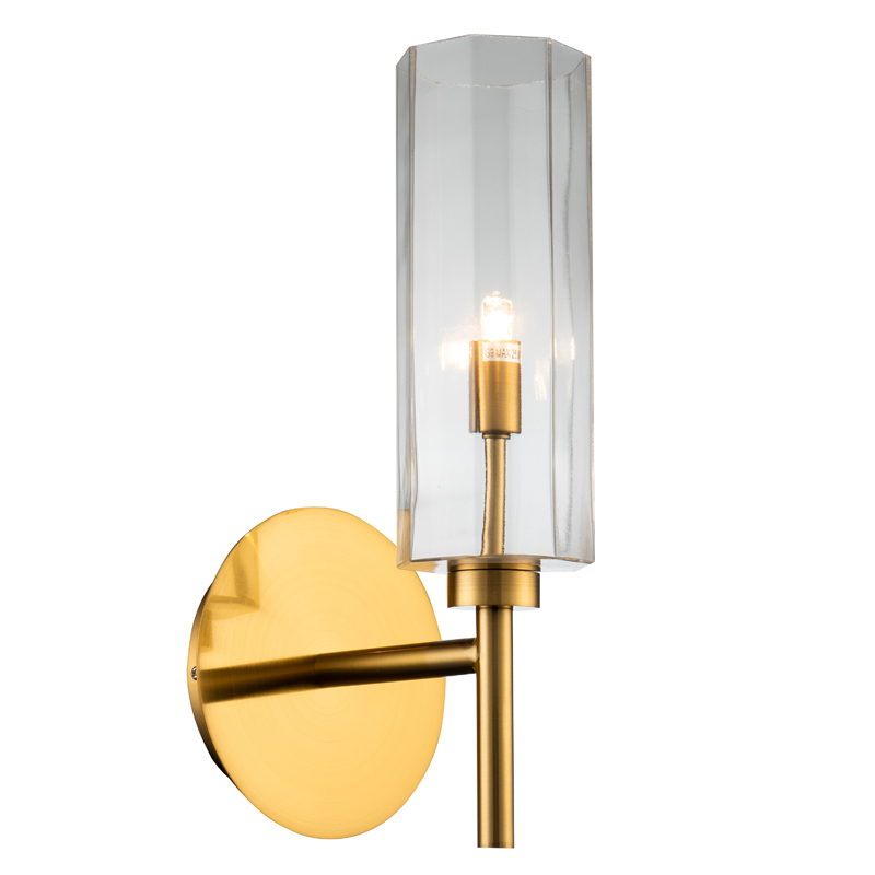Бра Claudine Sconce Латунь Прозрачный Бра Claudine Sconce Латунь Прозрачный во Владивостоке | Loft Concept