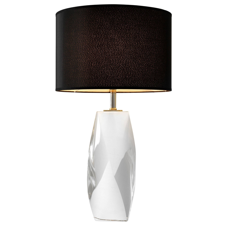 Настольная лампа Eichholtz Table Lamp Titan Кристалл (Crystal) Черный Настольная лампа Eichholtz Table Lamp Titan Кристалл (Crystal) Черный во Владивостоке | Loft Concept