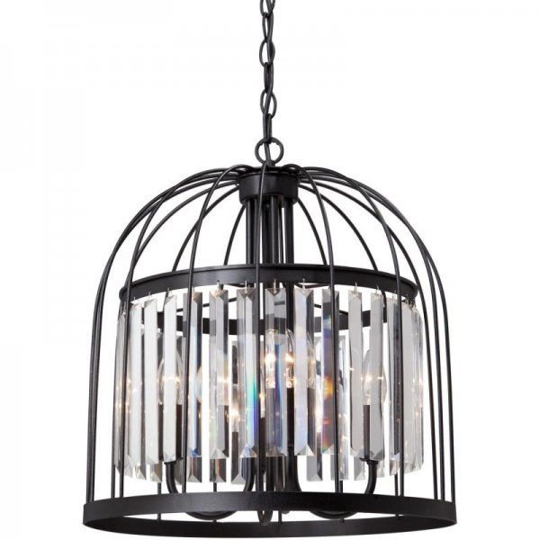 Люстра Birdcage Chandelier Fountain Black Люстра Birdcage Chandelier Fountain Black во Владивостоке | Loft Concept