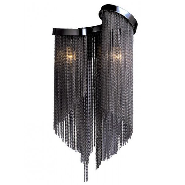 Бра Atlantis Chain Wall lamp Black Темный хром во Владивостоке | Loft Concept 
