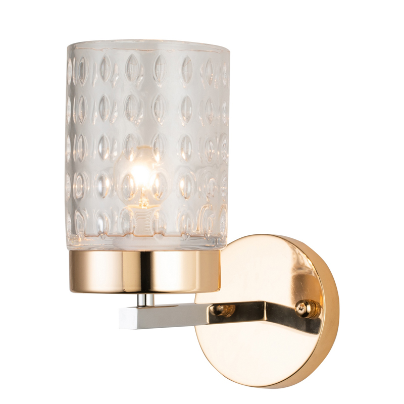 Бра Didian Sconce Глянцевое золото Хром Прозрачный Бра Didian Sconce Глянцевое золото Хром Прозрачный во Владивостоке | Loft Concept