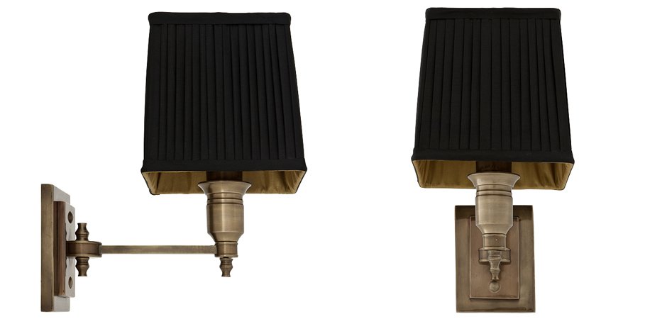 Бра Wall Lamp Lexington Single Brass+Black Бра Wall Lamp Lexington Single Brass+Black - Loft-Concept во Владивостоке