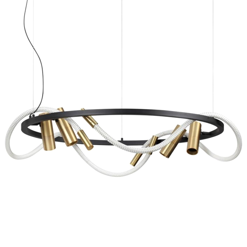 Люстра LUKE LAMPCO TRACER LAMP Черный Белый Золотой Люстра LUKE LAMPCO TRACER LAMP Черный Белый Золотой во Владивостоке | Loft Concept