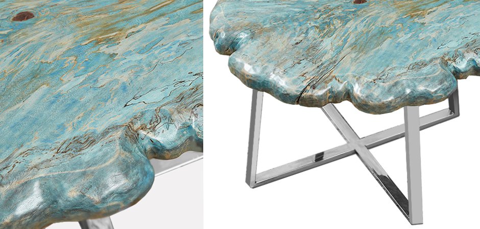 Приставной стол Melted Turquoise Приставной стол Melted Turquoise - Loft-Concept во Владивостоке