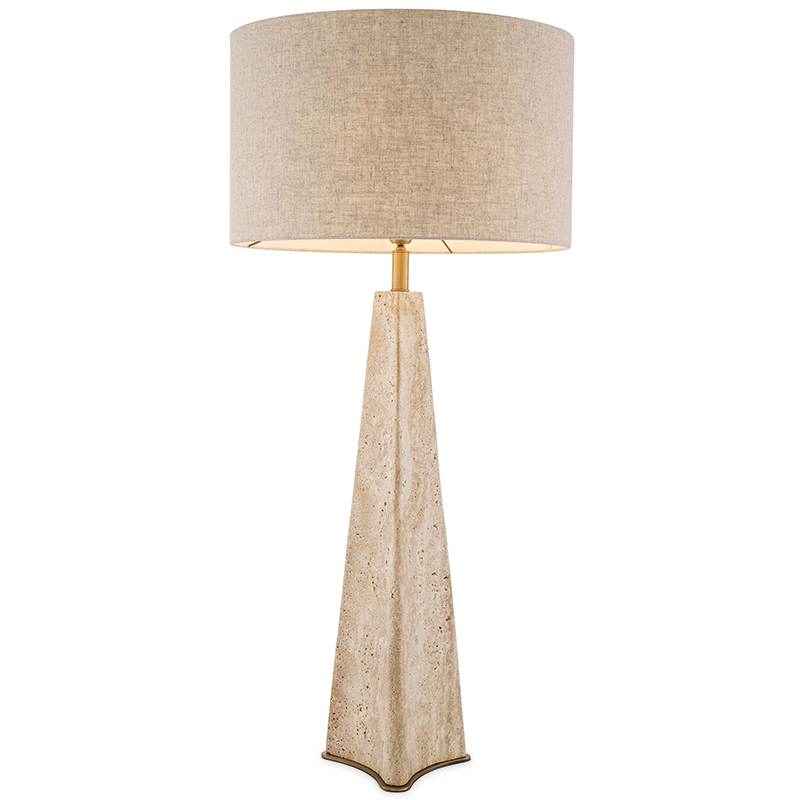 Настольная лампа Eichholtz Table Lamp Benson Бежевый Бежево-серый Латунь Настольная лампа Eichholtz Table Lamp Benson Бежевый Бежево-серый Латунь во Владивостоке | Loft Concept