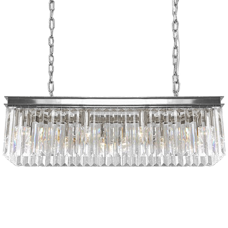Люстра RH Odeon Chandelier Silver 90 Прозрачное Стекло Серебряный Люстра RH Odeon Chandelier Silver 90 Прозрачное Стекло Серебряный во Владивостоке | Loft Concept