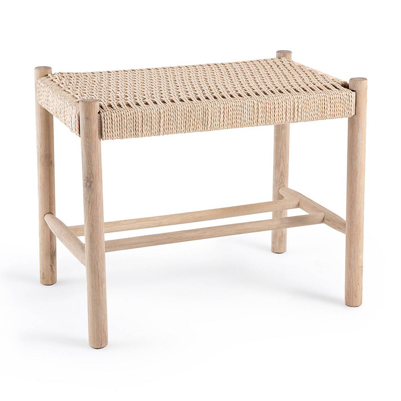 Банкетка Enzo Wicker Beige Banquet mini Бежевый Банкетка Enzo Wicker Beige Banquet mini Бежевый во Владивостоке | Loft Concept