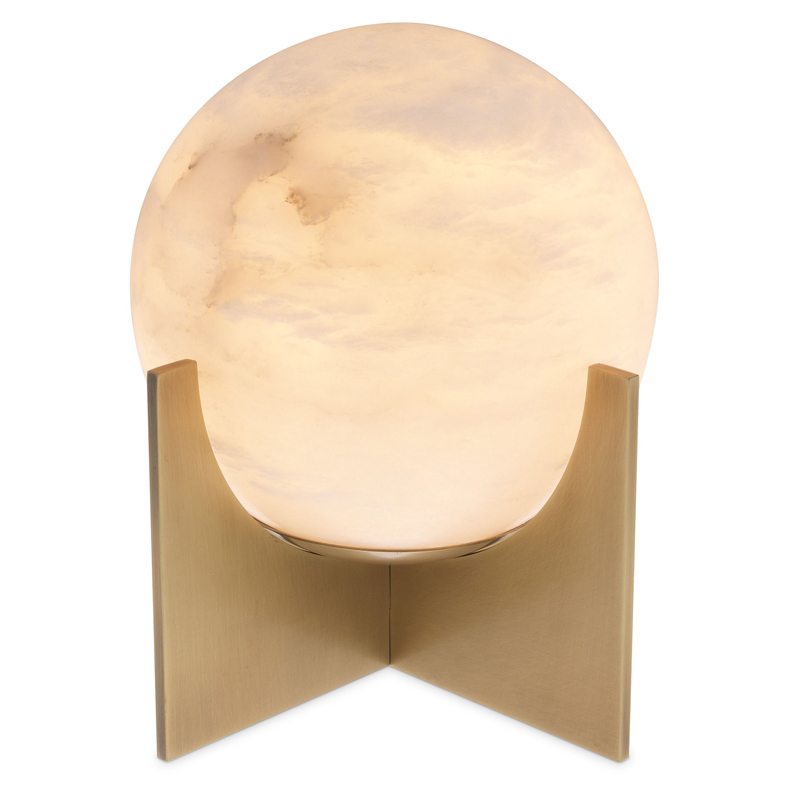 Настольная лампа Eichholtz Table Lamp Scorpios S Латунь Античная полированная Белый Настольная лампа Eichholtz Table Lamp Scorpios S Латунь Античная полированная Белый во Владивостоке | Loft Concept