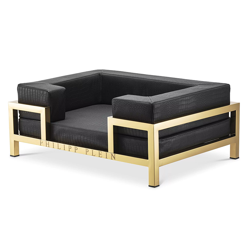 Лежанка для домашних животных Dogbed High Conic Limited L Gold Черный Золотой Лежанка для домашних животных Dogbed High Conic Limited L Gold Черный Золотой во Владивостоке | Loft Concept