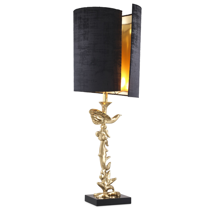 Настольная лампа Eichholtz Table Lamp Aras Латунь Черный Настольная лампа Eichholtz Table Lamp Aras Латунь Черный во Владивостоке | Loft Concept