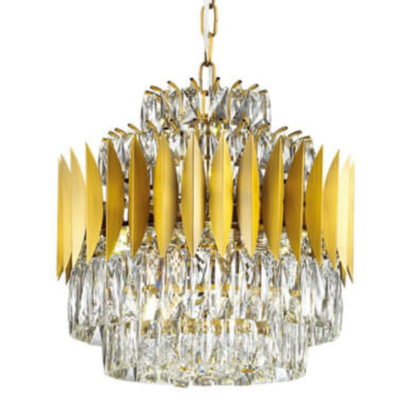 Люстра KEBO KING CHANDELIER 45 Латунь Прозрачное Стекло Люстра KEBO KING CHANDELIER 45 Латунь Прозрачное Стекло во Владивостоке | Loft Concept