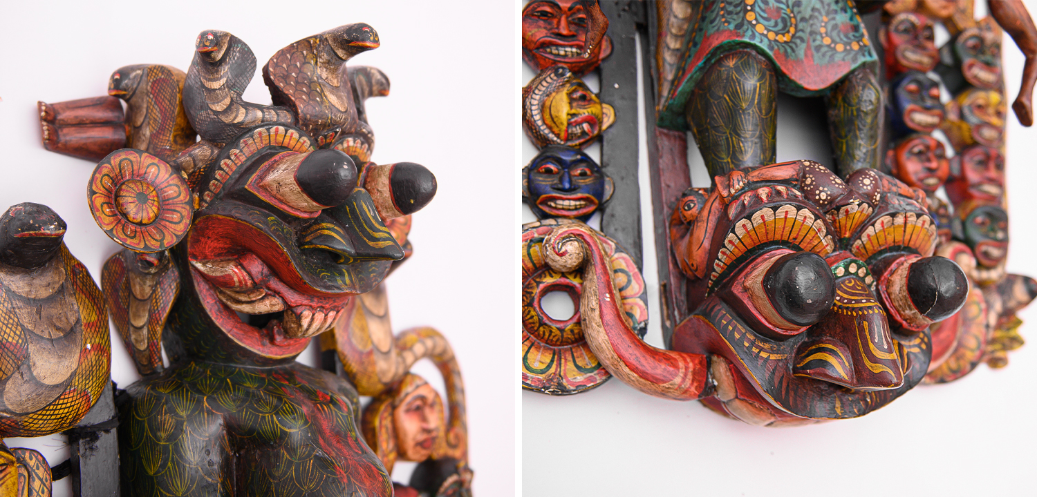 Маска "Maha Kola Sanniya" Medicine Demon Шри-Ланка - фото