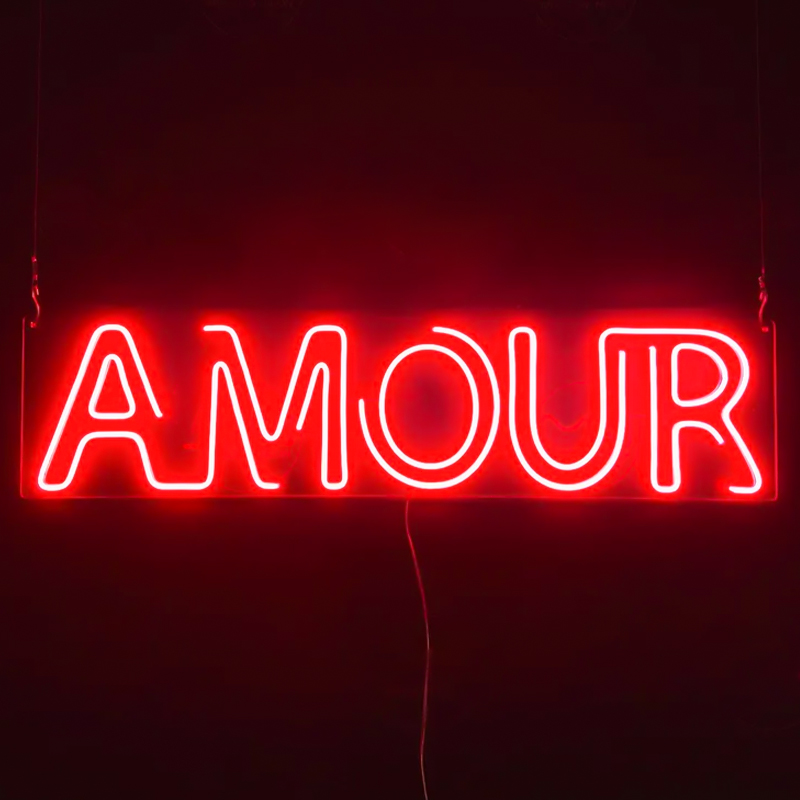 Неоновая настенная лампа Amour Neon Wall Lamp Прозрачный Красный Неоновая настенная лампа Amour Neon Wall Lamp Прозрачный Красный во Владивостоке | Loft Concept