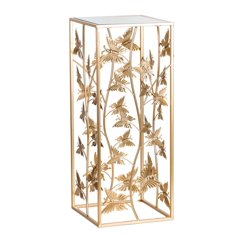 Столик на металлическом основании Golden Butterflies Золотой во Владивостоке | Loft Concept 
