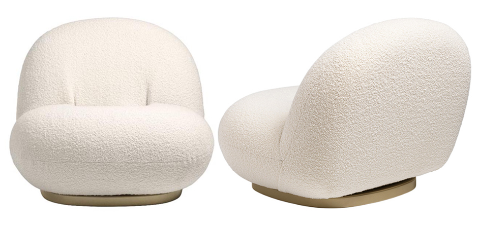 Кресло Pacha lounge chair ivory Кресло Pacha lounge chair ivory - Loft-Concept во Владивостоке