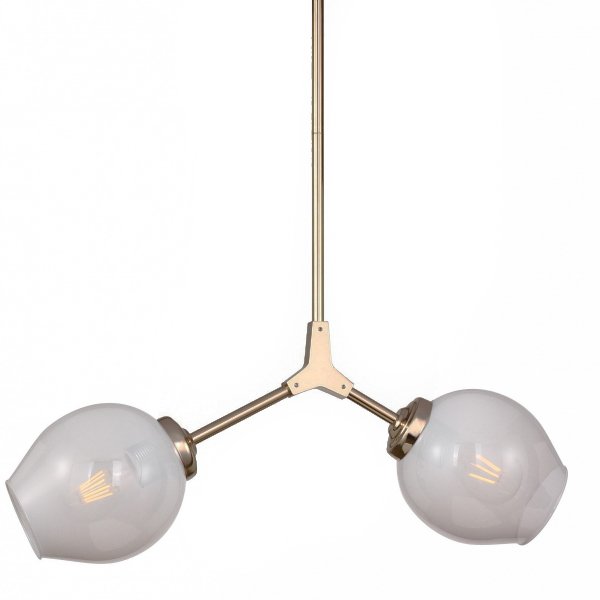 Люстра Branching Bubble Chandelier 2 Milk Прозрачный белый Золотой Люстра Branching Bubble Chandelier 2 Milk Прозрачный белый Золотой во Владивостоке | Loft Concept