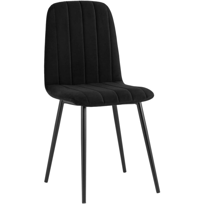 Стул Easy Chair Велюр Черный цвет Черный во Владивостоке | Loft Concept 