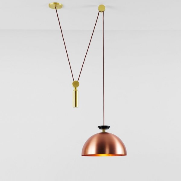 Подвесной светильник Shape up Pendant Hemisphere Copper Латунь Медь Подвесной светильник Shape up Pendant Hemisphere Copper Латунь Медь во Владивостоке | Loft Concept
