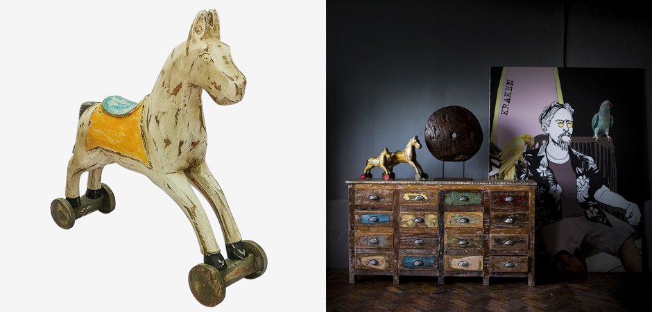 Статуэтка Wooden Horse Статуэтка Wooden Horse - Loft-Concept во Владивостоке