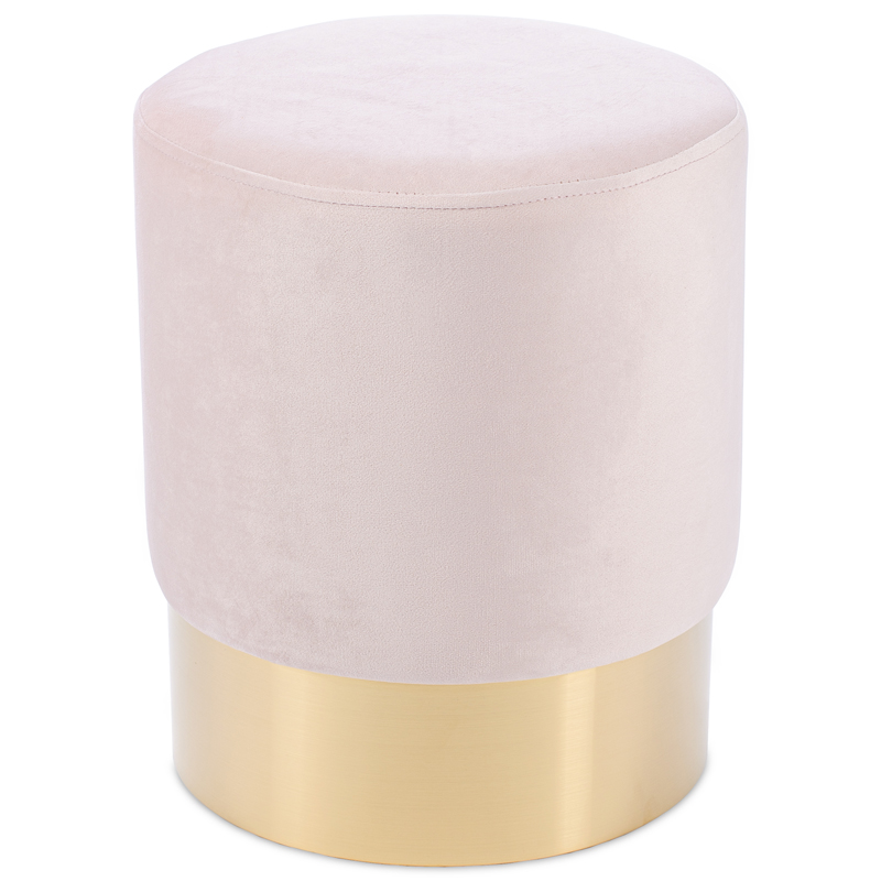 Пуф Una Puff light pink Розовый пастельный Золотой Пуф Una Puff light pink Розовый пастельный Золотой во Владивостоке | Loft Concept