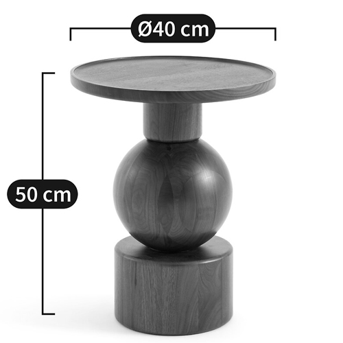 Приставной столик из массива Kobe Dark Wooden Side Table Приставной столик из массива Kobe Dark Wooden Side Table во Владивостоке