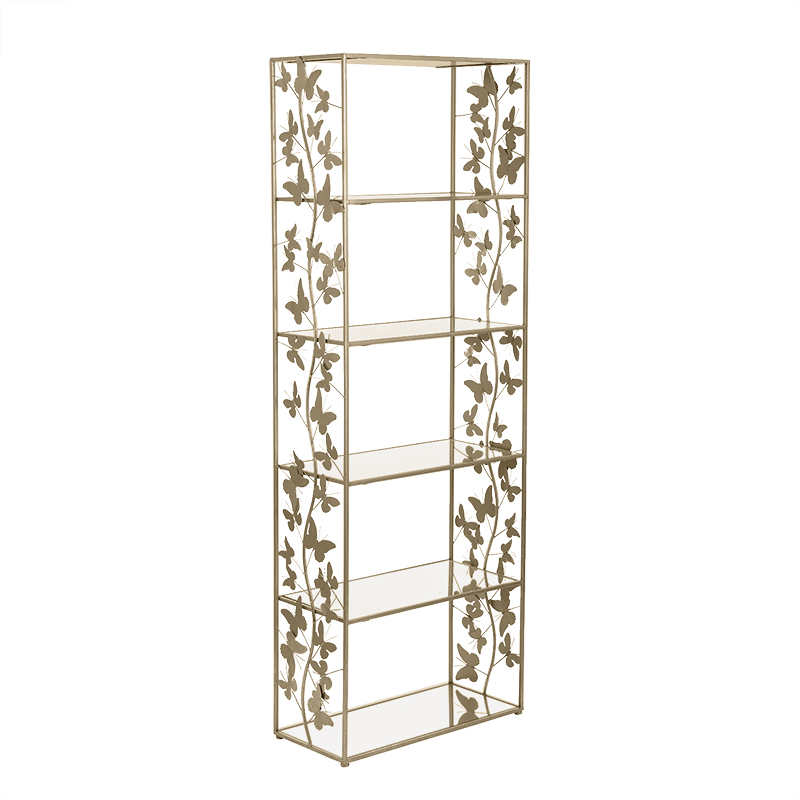 Стеллаж Gold Butterfly Wide Золотой Стеллаж Gold Butterfly Wide Золотой во Владивостоке | Loft Concept
