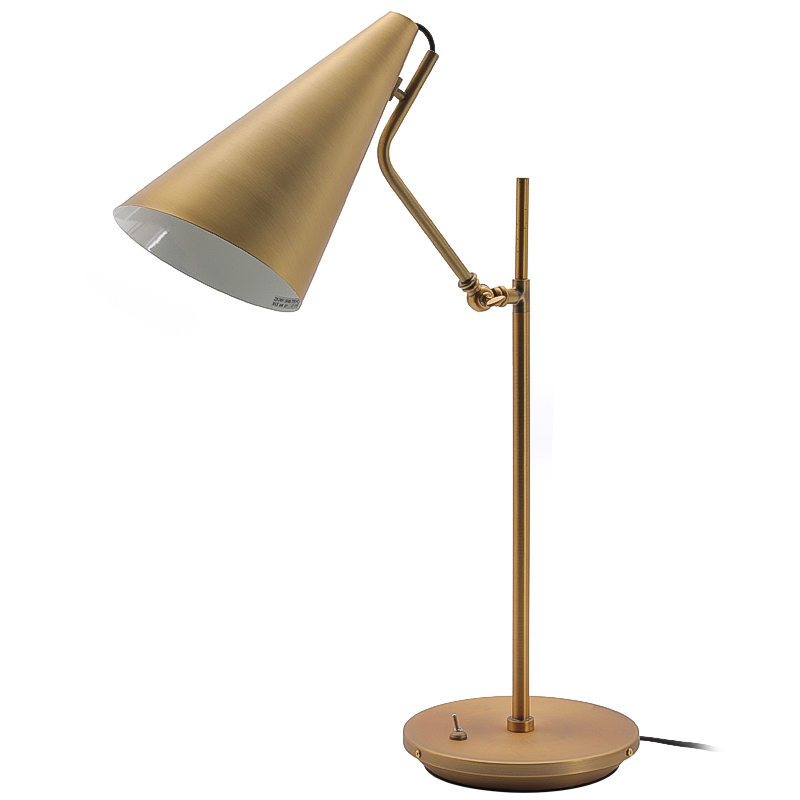 Настольная лампа Tubular Loud Brass Латунь Настольная лампа Tubular Loud Brass Латунь во Владивостоке | Loft Concept