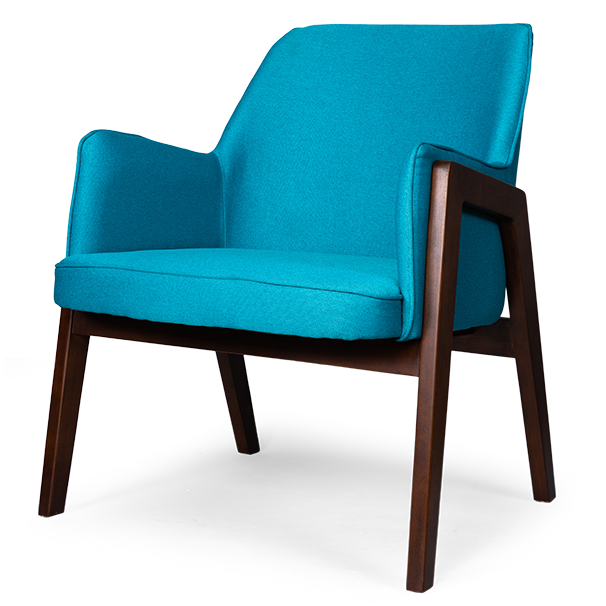 Кресло Gregory light blue Голубой Коричневый Кресло Gregory light blue Голубой Коричневый во Владивостоке | Loft Concept
