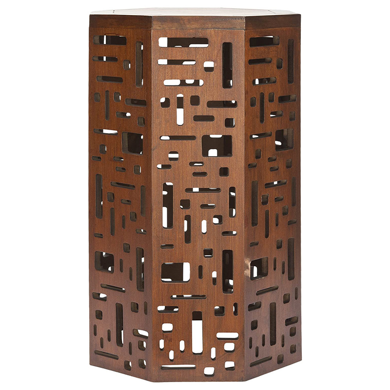 Приставной стол Theon Side Table Brown Коричневый во Владивостоке | Loft Concept 