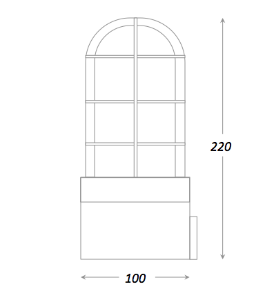 Настольная лампа Steampunk Cage Glass Edison Table lamp во Владивостоке