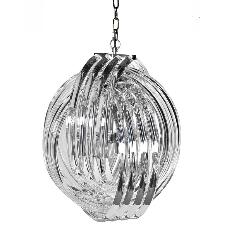 Люстра Retro FROZEN GLASS Chandelier Plexus Хром Люстра Retro FROZEN GLASS Chandelier Plexus Хром во Владивостоке | Loft Concept