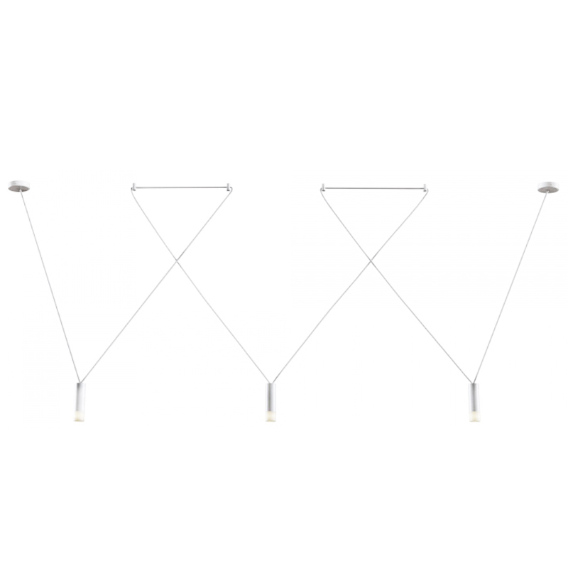 Wireflow LED White Suspension lam 3 патрона Белый Wireflow LED White Suspension lam 3 патрона Белый во Владивостоке | Loft Concept