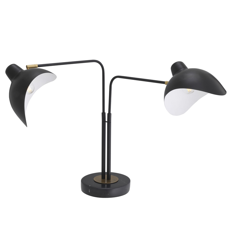 Настольная лампа Eichholtz Table Lamp Joshua Черный Черный Мрамор Nero Латунь Настольная лампа Eichholtz Table Lamp Joshua Черный Черный Мрамор Nero Латунь во Владивостоке | Loft Concept