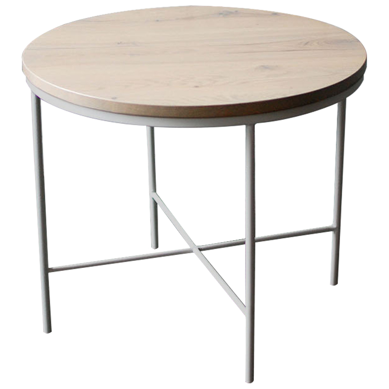 Кофейный стол Nava White Industrial Metal Rust Coffee Table Светлый дуб Белый Кофейный стол Nava White Industrial Metal Rust Coffee Table Светлый дуб Белый во Владивостоке | Loft Concept
