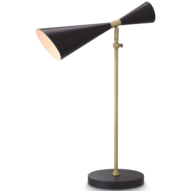 Настольная лампа Eichholtz Desk Lamp Milos Черный Латунь Настольная лампа Eichholtz Desk Lamp Milos Черный Латунь во Владивостоке | Loft Concept