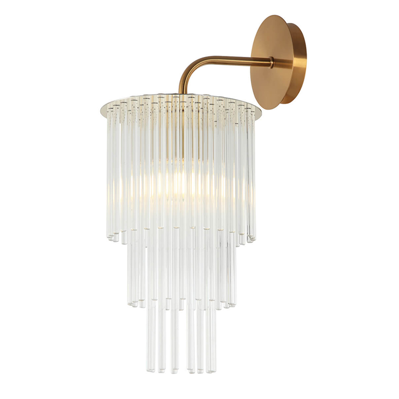 Бра Harrison Sconce gold Глянцевое золото Прозрачный Бра Harrison Sconce gold Глянцевое золото Прозрачный во Владивостоке | Loft Concept