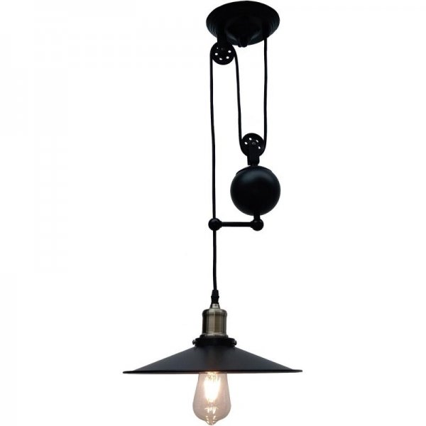 Подвесной светильник Loft Cone Pendant Equilibrium Черный Подвесной светильник Loft Cone Pendant Equilibrium Черный во Владивостоке | Loft Concept