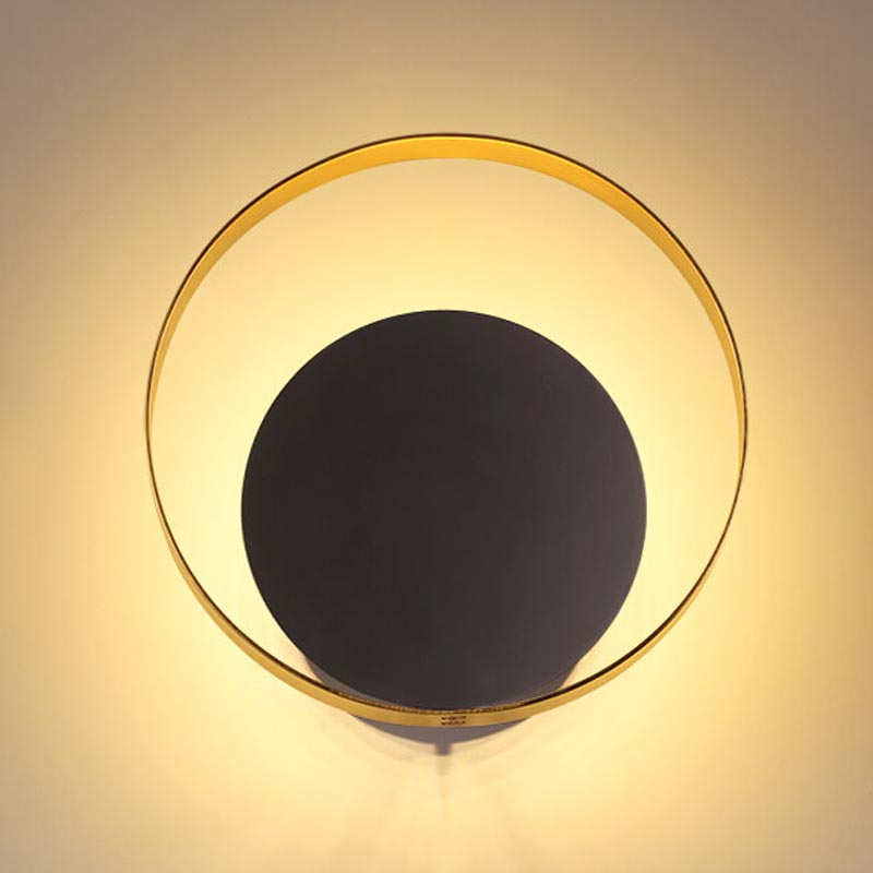 Бра Globo Ocular Sconce Circle Black Золотой Черный Бра Globo Ocular Sconce Circle Black Золотой Черный во Владивостоке | Loft Concept