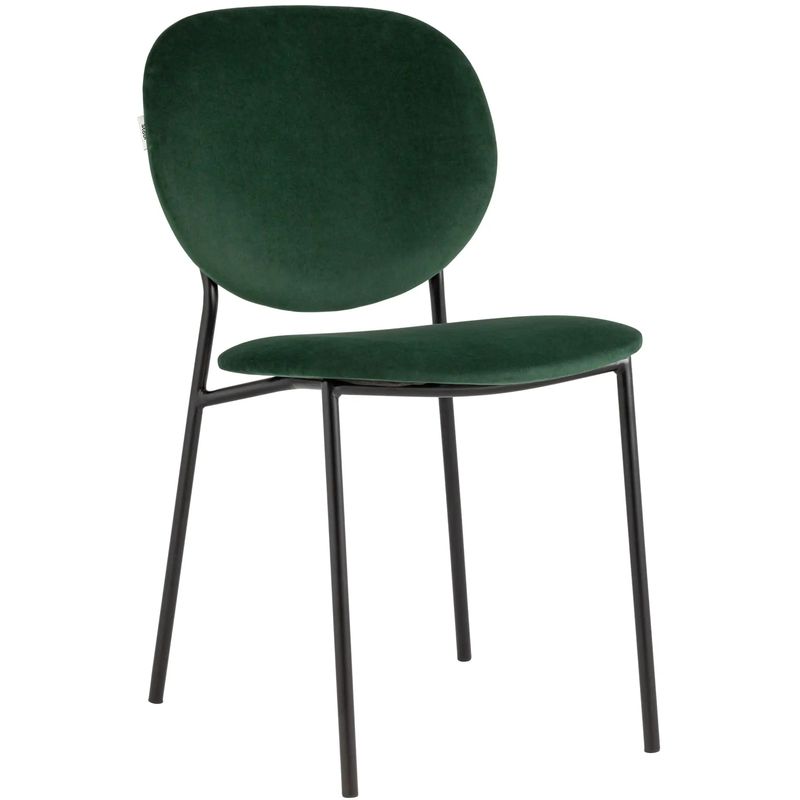 Стул Stanley Chair Зеленый Велюр Зеленый Черный Стул Stanley Chair Зеленый Велюр Зеленый Черный во Владивостоке | Loft Concept