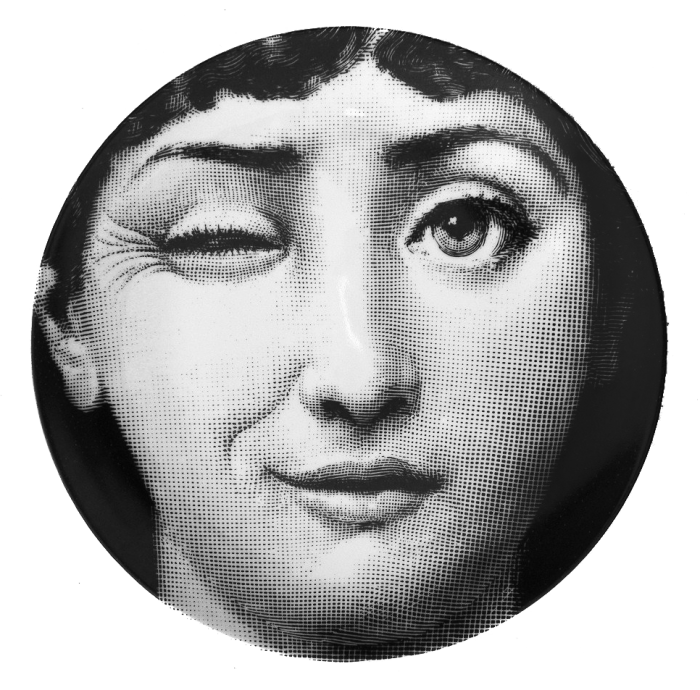 Декоративная тарелка Fornasetti 130 Черный Декоративная тарелка Fornasetti 130 Черный во Владивостоке | Loft Concept