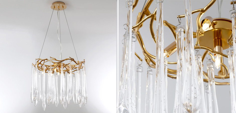 Люстра Crystal Rain Gold Люстра Crystal Rain Gold - Loft-Concept во Владивостоке