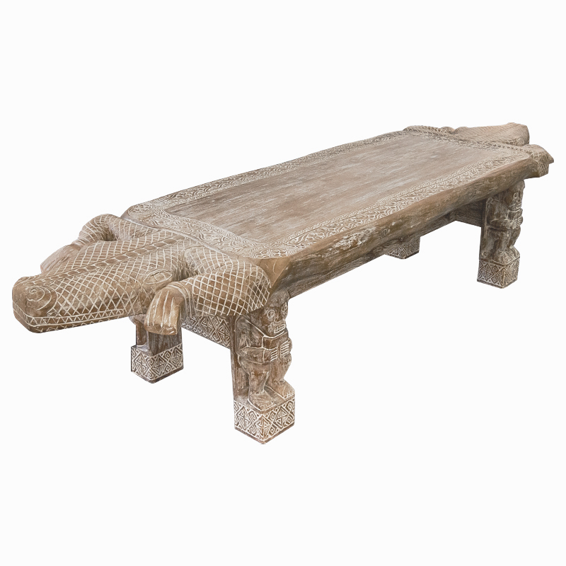 Большой обеденный стол Crocodile dining table ручная работа Древесина Большой обеденный стол Crocodile dining table ручная работа Древесина во Владивостоке | Loft Concept
