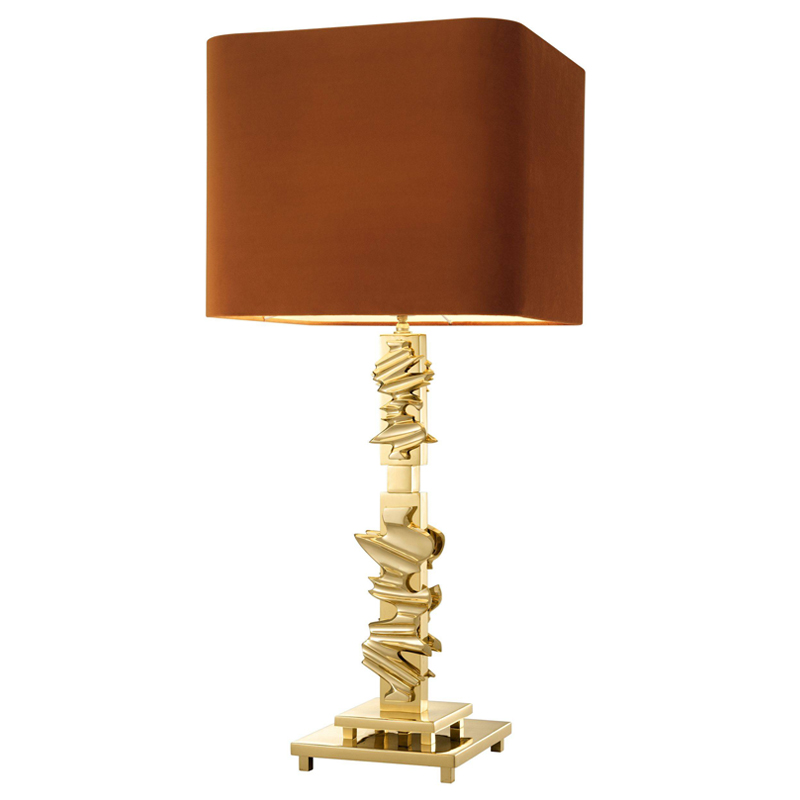 Настольная лампа Eichholtz Table Lamp Abruzzo brass Латунь Оранжевый Настольная лампа Eichholtz Table Lamp Abruzzo brass Латунь Оранжевый во Владивостоке | Loft Concept