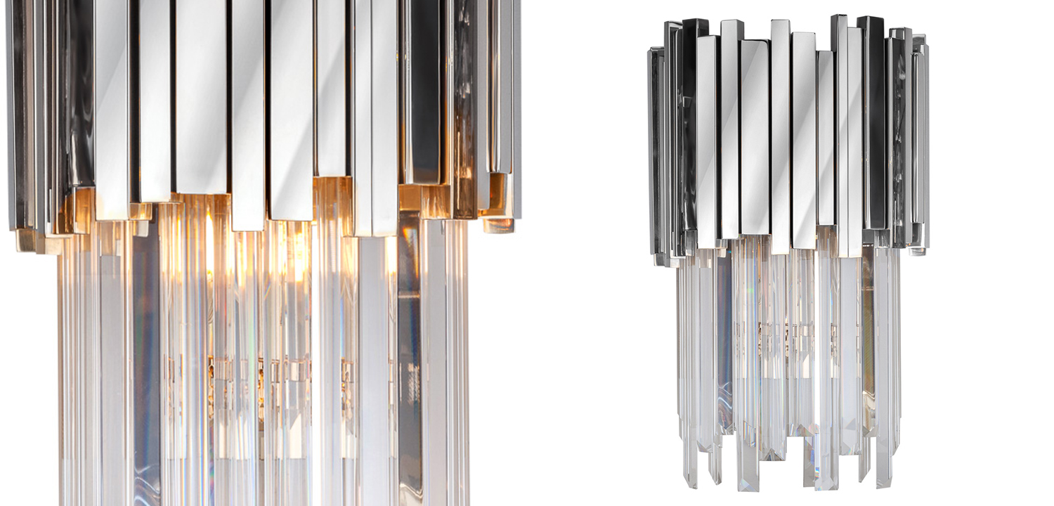 Бра Luxxu Modern Cascade Wall Lamp Silver 40 - фото