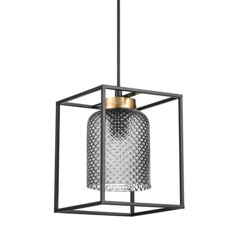 Подвесной светильник Myron Hanging lamp Черный Дымчатый (Smoke) Подвесной светильник Myron Hanging lamp Черный Дымчатый (Smoke) во Владивостоке | Loft Concept