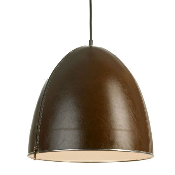 Подвесной светильник Leather Cone Brown Pendant Подвесной светильник Leather Cone Brown Pendant во Владивостоке | Loft Concept