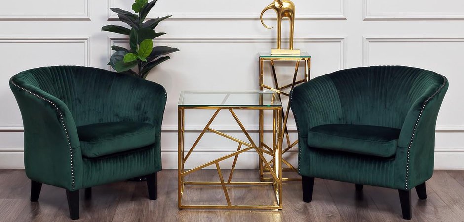 Подставка Serene Furnishing Gold Clear Glass Top stand Подставка Serene Furnishing Gold Clear Glass Top stand - Loft-Concept во Владивостоке