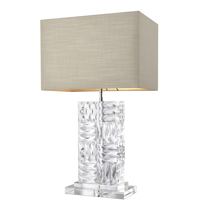 Настольная лампа Eichholtz Table Lamp Contemporary Прозрачный Бежевый Настольная лампа Eichholtz Table Lamp Contemporary Прозрачный Бежевый во Владивостоке | Loft Concept