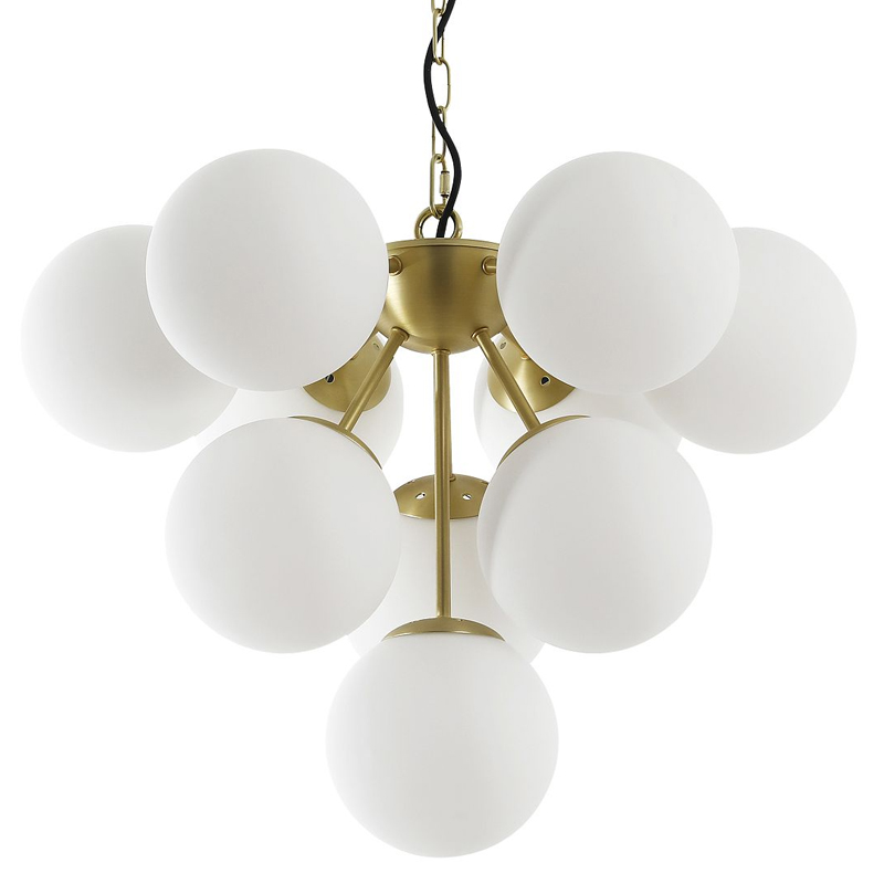 Современная люстра Berries Chandelier Золотой Белый Современная люстра Berries Chandelier Золотой Белый во Владивостоке | Loft Concept