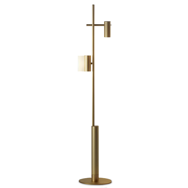 Торшер CILON Typography Floor Lamp I Золотой Белый Торшер CILON Typography Floor Lamp I Золотой Белый во Владивостоке | Loft Concept